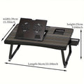 portable laptop bed table cup holder multifunctional tray - Temu