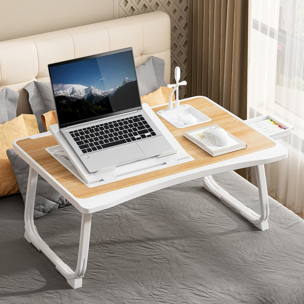 portable laptop bed table cup holder multifunctional tray - Temu