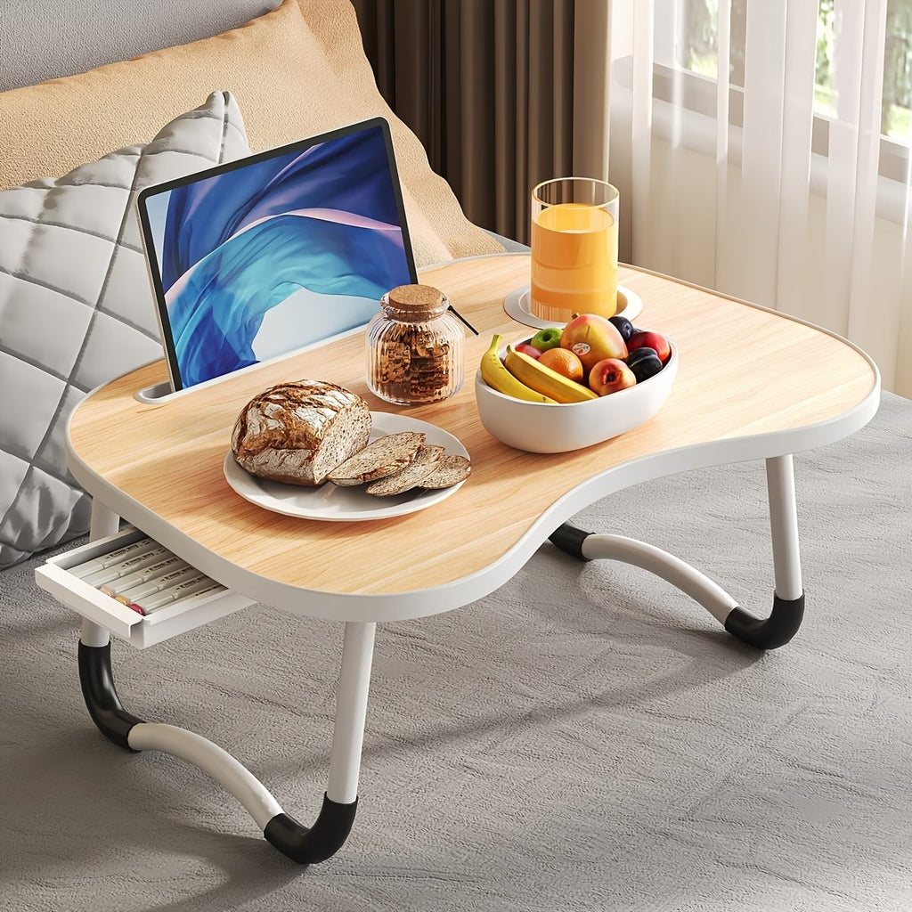 portable laptop bed table cup holder multifunctional tray - Temu
