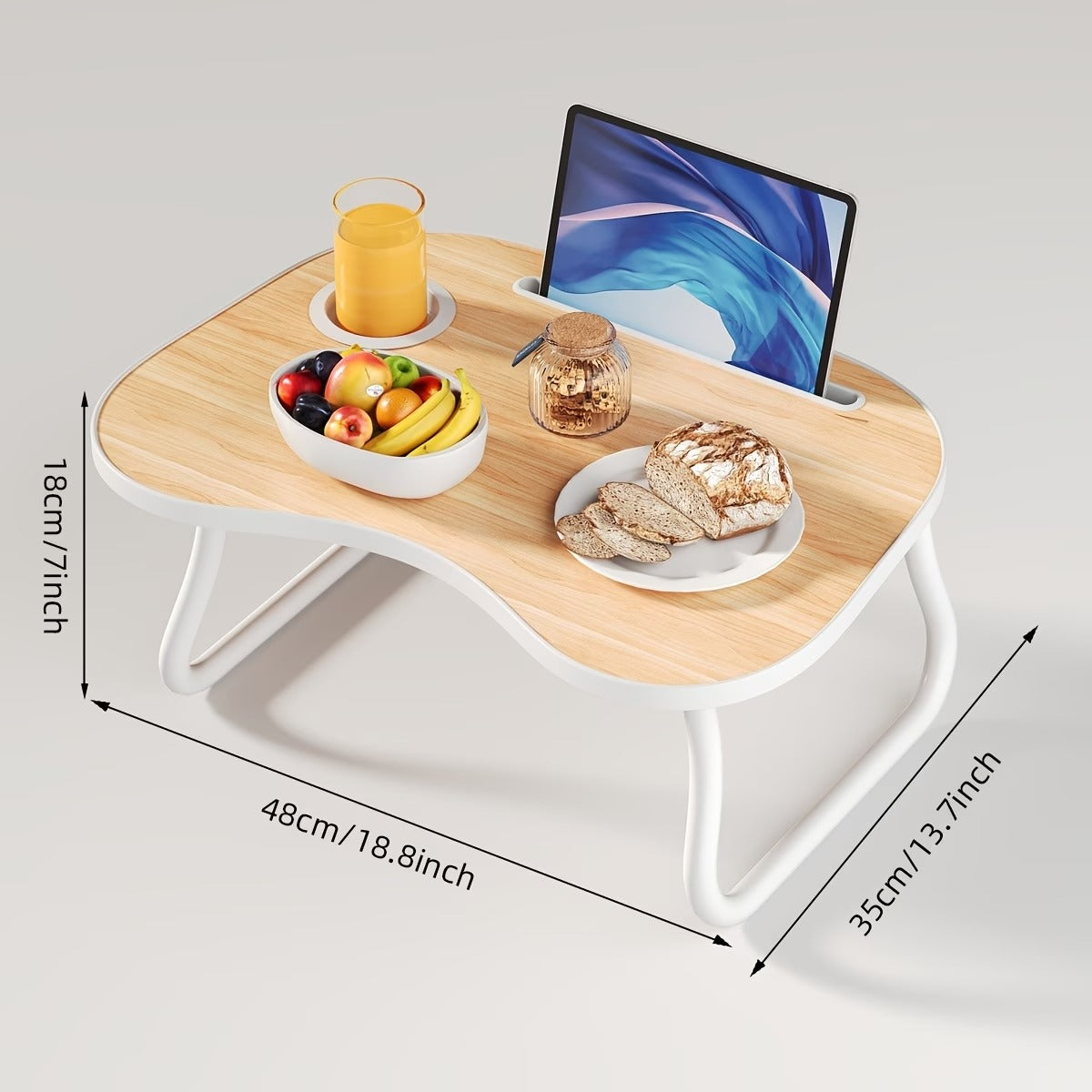 portable laptop bed table cup holder multifunctional tray - Temu